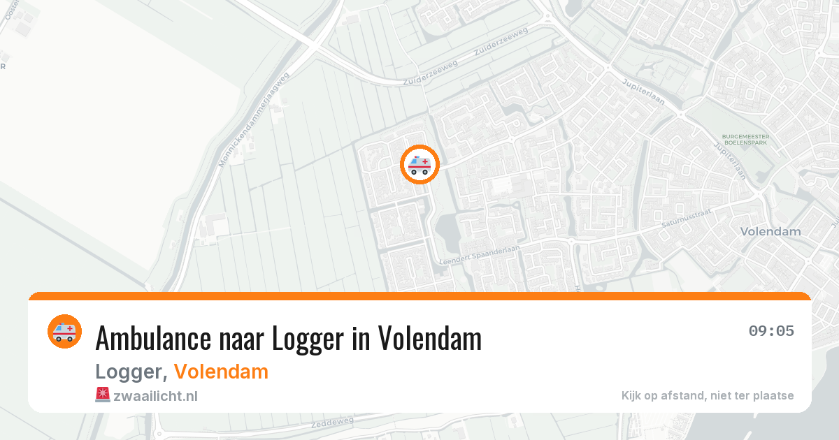 Ambulance naar Logger in Volendam — 24 mrt 2026
