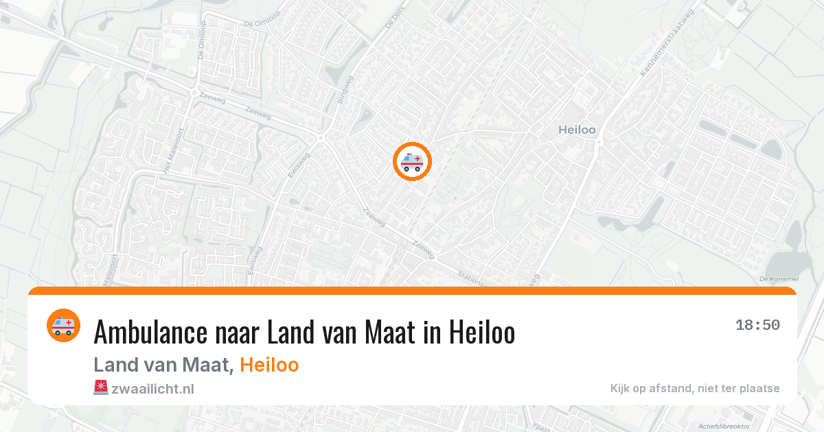 Ambulance naar Land van Maat in Heiloo — 2 jul 2026
