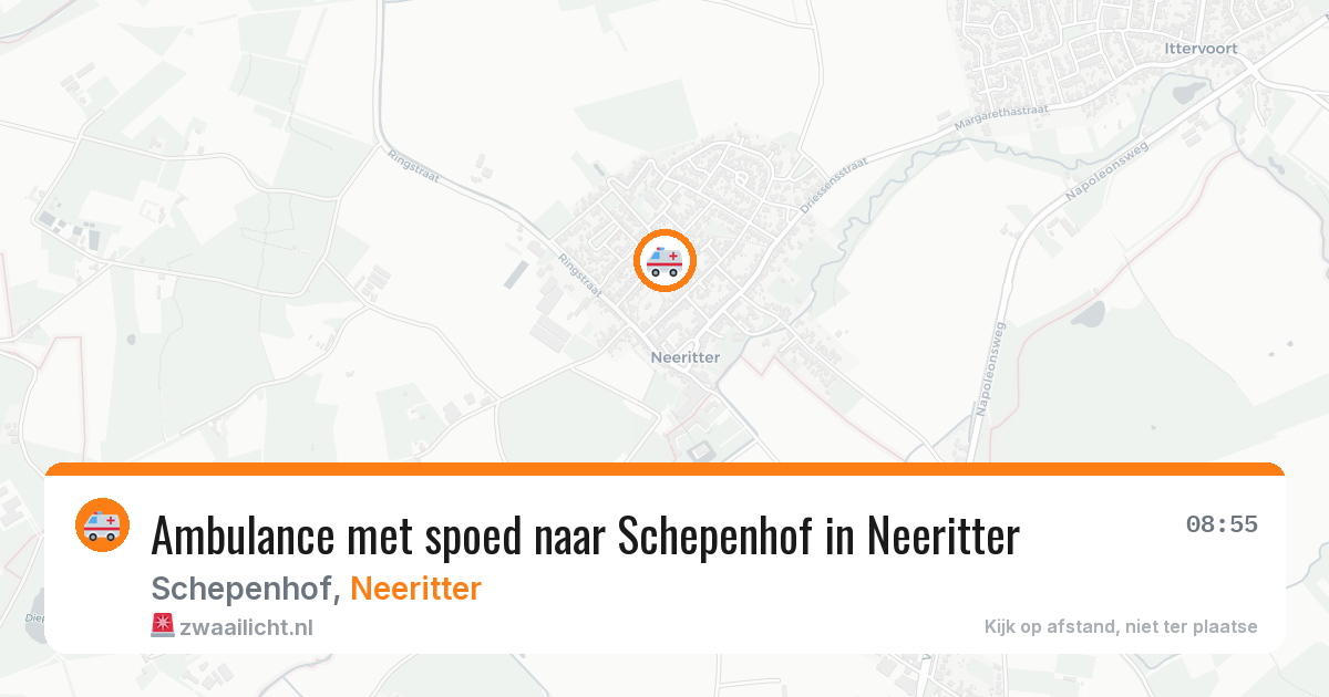 Ambulance met spoed naar Schepenhof in Neeritter — 22 feb 2026