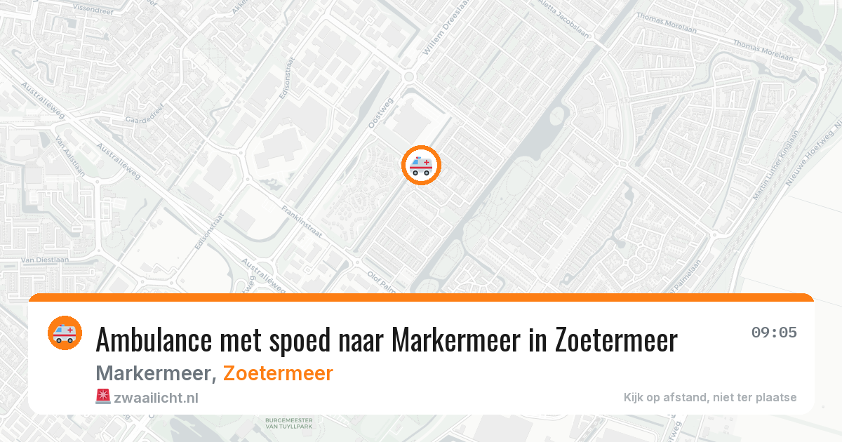 Ambulance met spoed naar Markermeer in Zoetermeer — 22 jun 2026