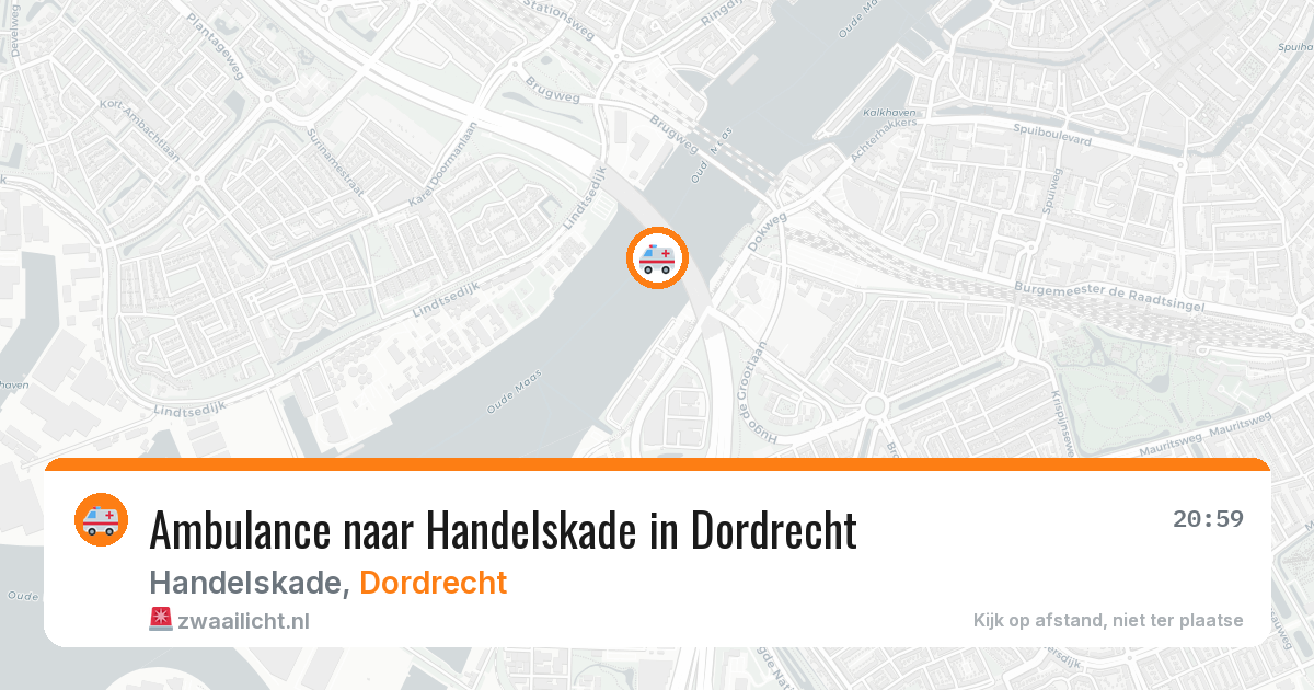 Ambulance naar Handelskade in Dordrecht — 1 jul 2026