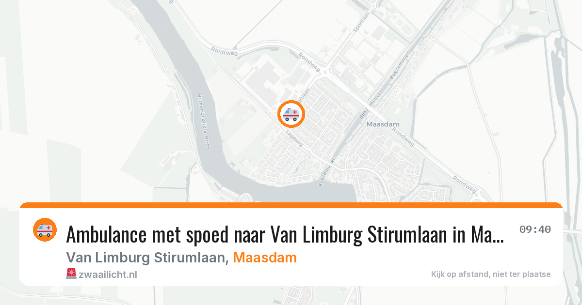 Ambulance met spoed naar Van Limburg Stirumlaan in Maasdam — 5 apr 2026
