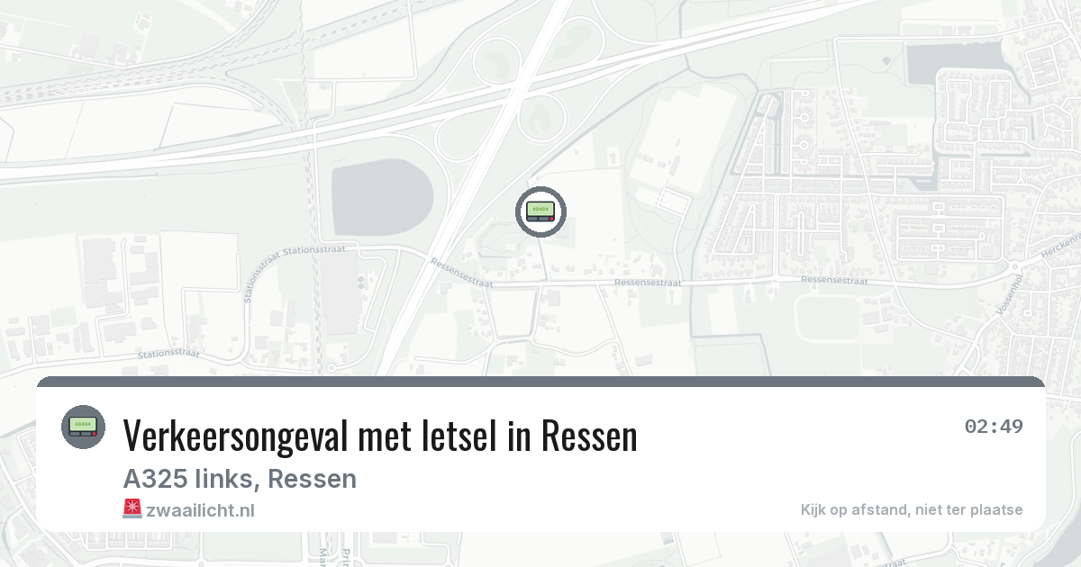 Verkeersongeval met letsel in Ressen — 28 jun 2026