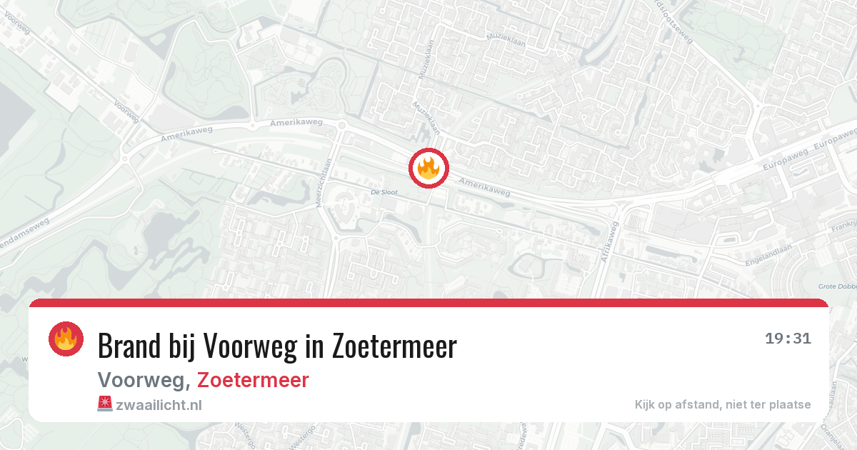 Brand bij Voorweg in Zoetermeer — 13 jul 2026