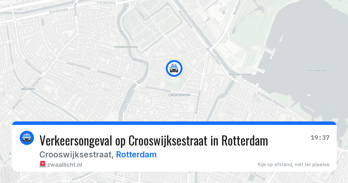 Verkeersongeval op Crooswijksestraat in Rotterdam — 22 apr 2026