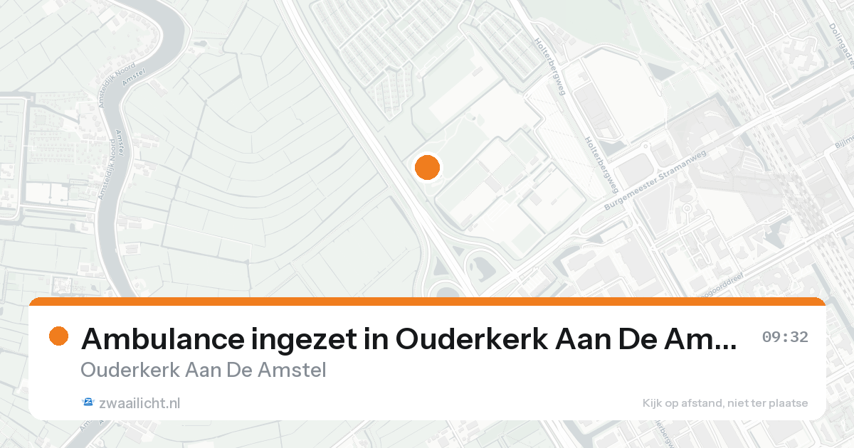 Ambulance ingezet in Ouderkerk Aan De Amstel — 18 aug 2026