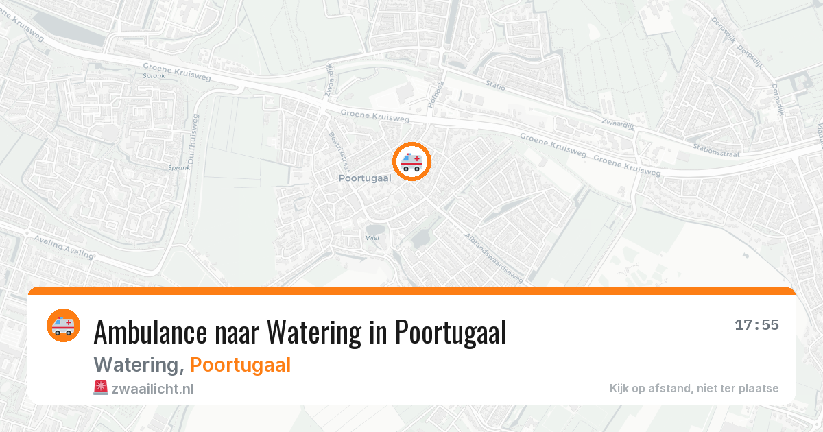 Ambulance naar Watering in Poortugaal — 30 jul 2026