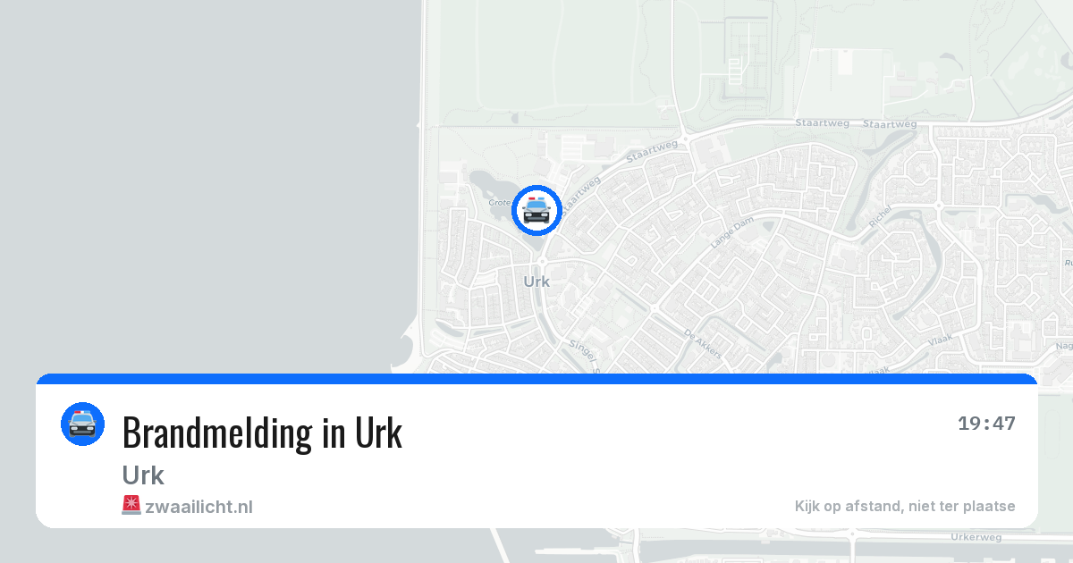 Brandmelding in Urk — 19 jun 2026