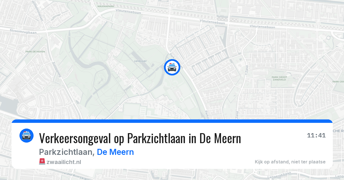 Verkeersongeval op Parkzichtlaan in De Meern — 1 apr 2026