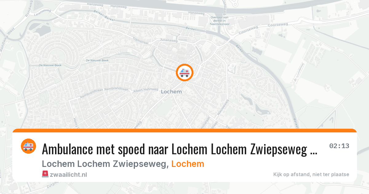Ambulance met spoed naar Lochem Lochem Zwiepseweg in Lochem — 30 jan 2026