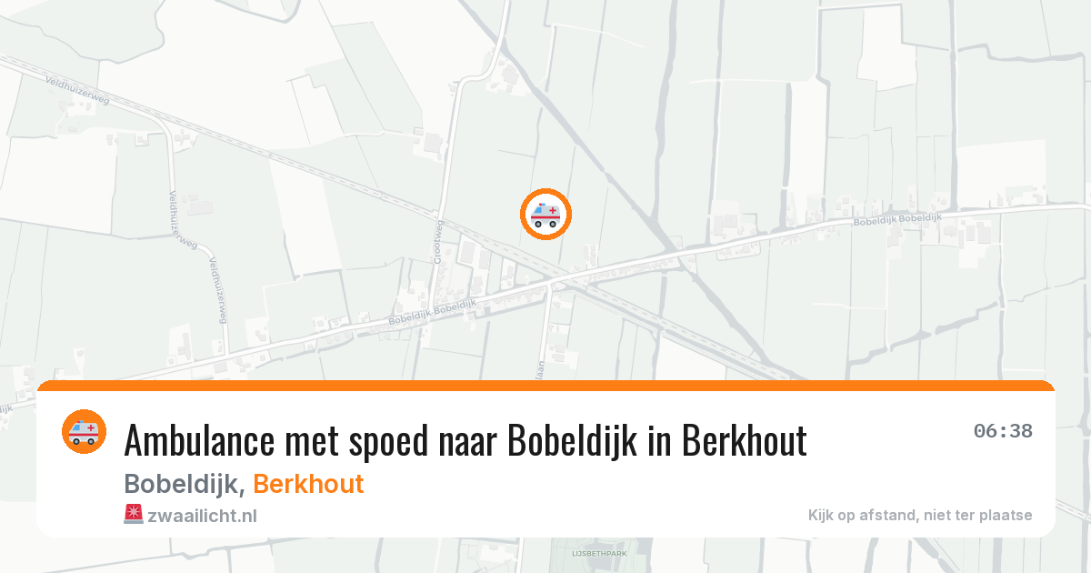 Ambulance met spoed naar Bobeldijk in Berkhout — 2 mrt 2026