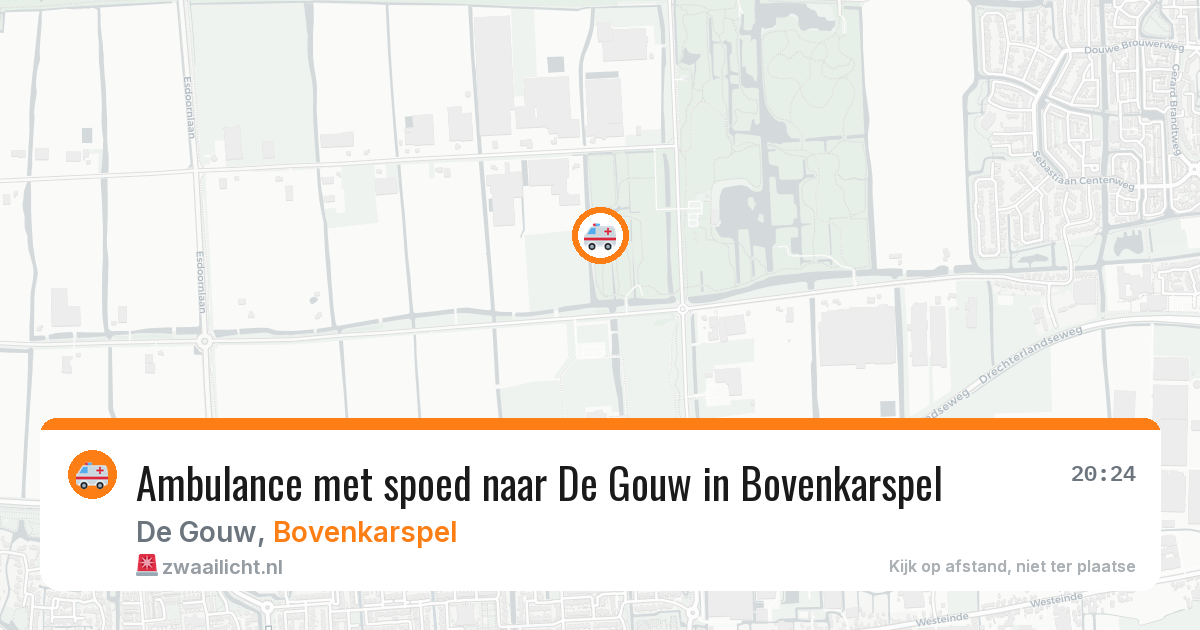 Ambulance met spoed naar De Gouw in Bovenkarspel — 30 mei 2026