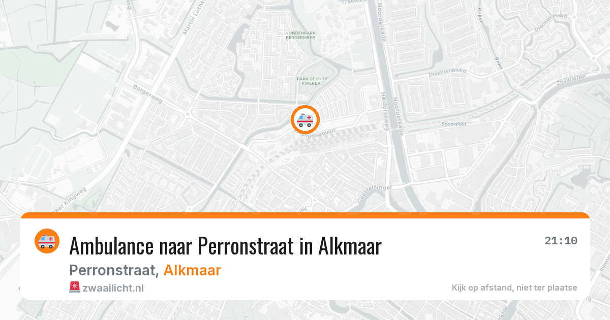 Ambulance naar Perronstraat in Alkmaar — 7 mei 2026