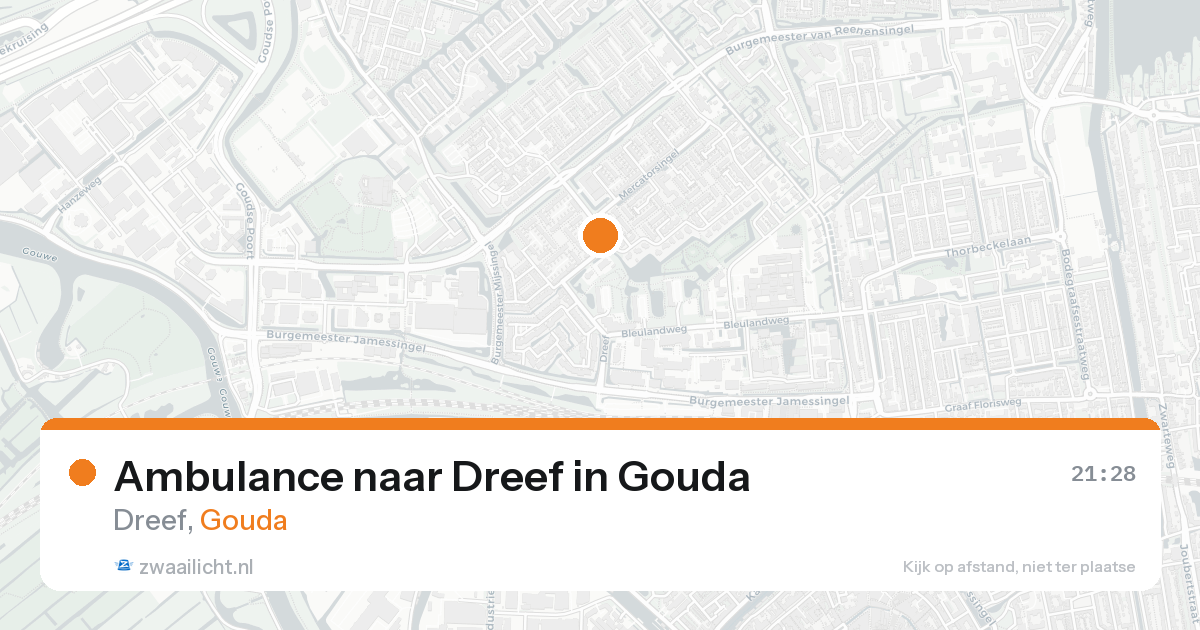 Ambulance naar Dreef in Gouda — 30 jan 2026