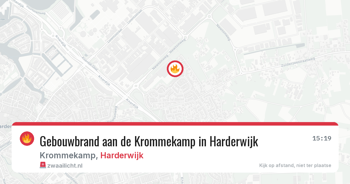 Gebouwbrand aan de Krommekamp in Harderwijk — 3 mei 2026
