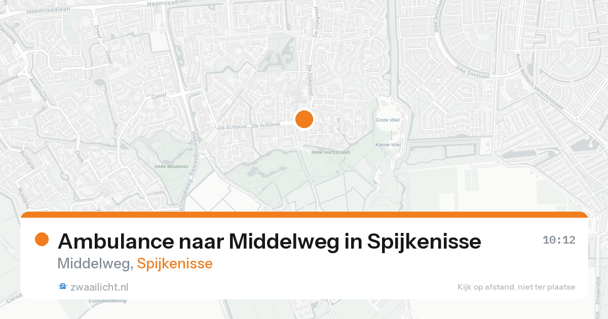 Ambulance naar Middelweg in Spijkenisse — 26 aug 2026