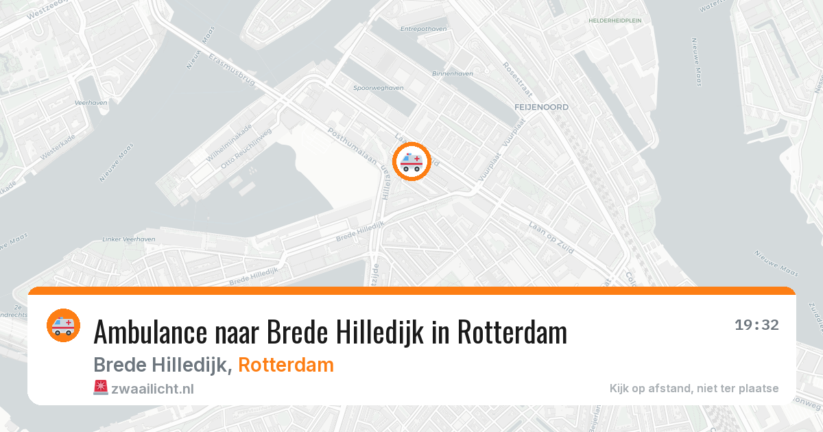 Ambulance naar Brede Hilledijk in Rotterdam — 26 mrt 2026