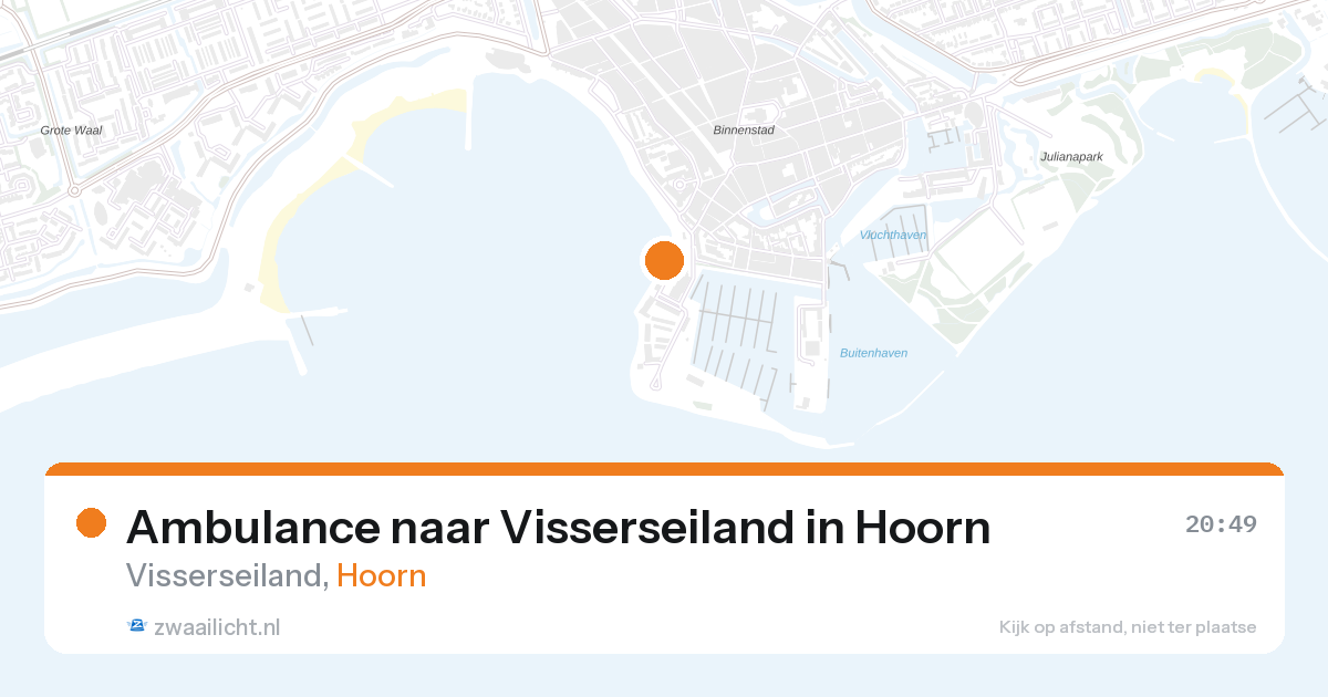 Ambulance naar Visserseiland in Hoorn — 31 jan 2026