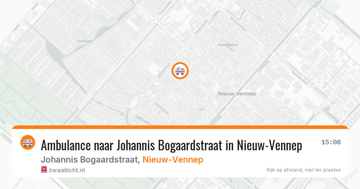 Ambulance naar Johannis Bogaardstraat in Nieuw-Vennep — 20 feb 2026