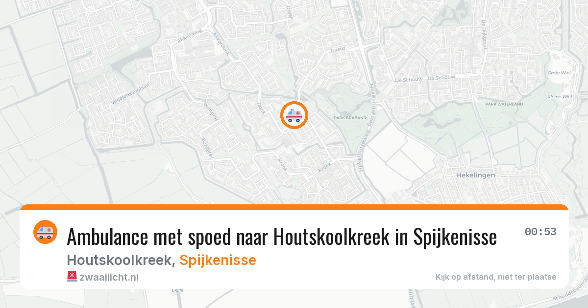 Ambulance met spoed naar Houtskoolkreek in Spijkenisse — 28 jun 2026
