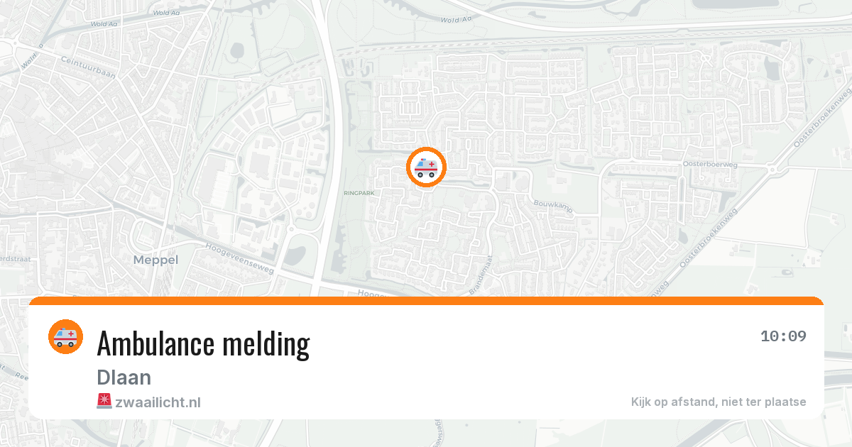 Ambulance melding — 21 jun 2026