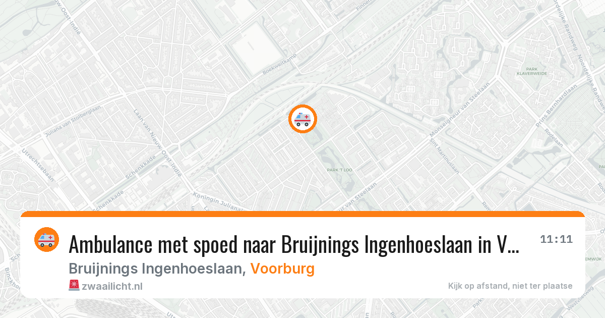 Ambulance met spoed naar Bruijnings Ingenhoeslaan in Voorburg — 28 jan 2026