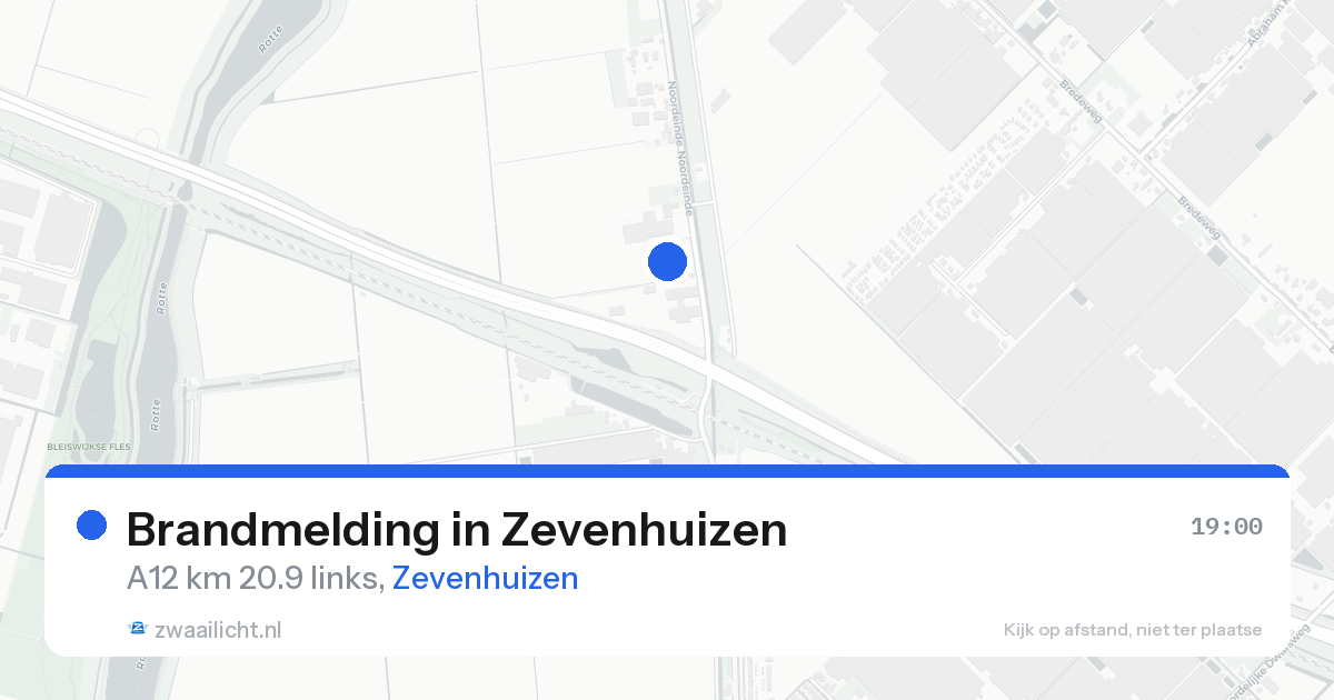 Brandmelding in Zevenhuizen — 17 aug 2026