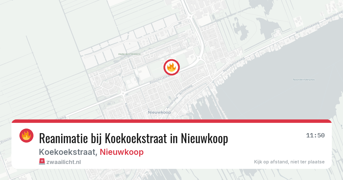 Reanimatie bij Koekoekstraat in Nieuwkoop — 29 apr 2026