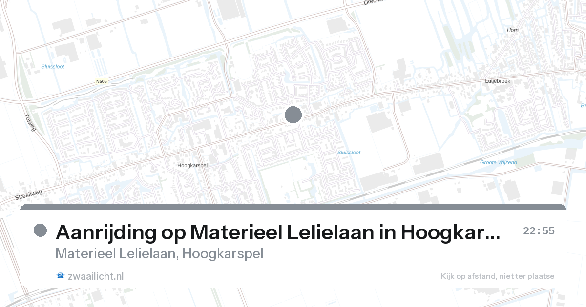 Aanrijding op Materieel Lelielaan in Hoogkarspel — 31 jan 2026