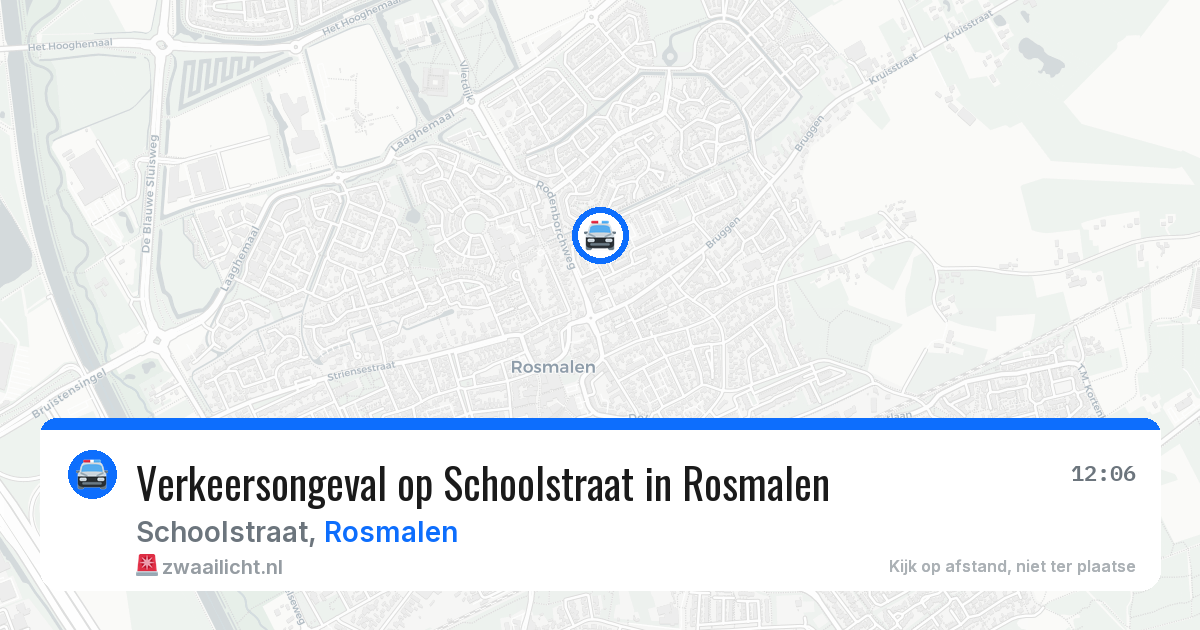 Verkeersongeval op Schoolstraat in Rosmalen — 25 mei 2026