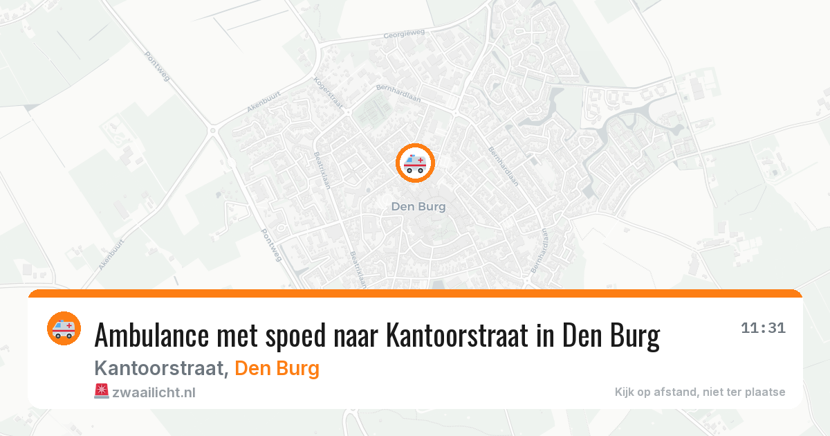 Ambulance met spoed naar Kantoorstraat in Den Burg — 8 feb 2026