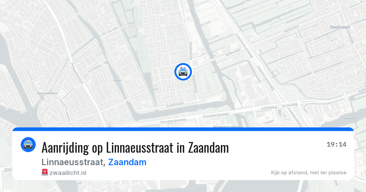 Aanrijding op Linnaeusstraat in Zaandam — 7 apr 2026