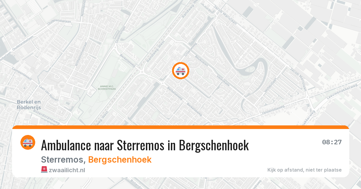 Ambulance naar Sterremos in Bergschenhoek — 29 jun 2026