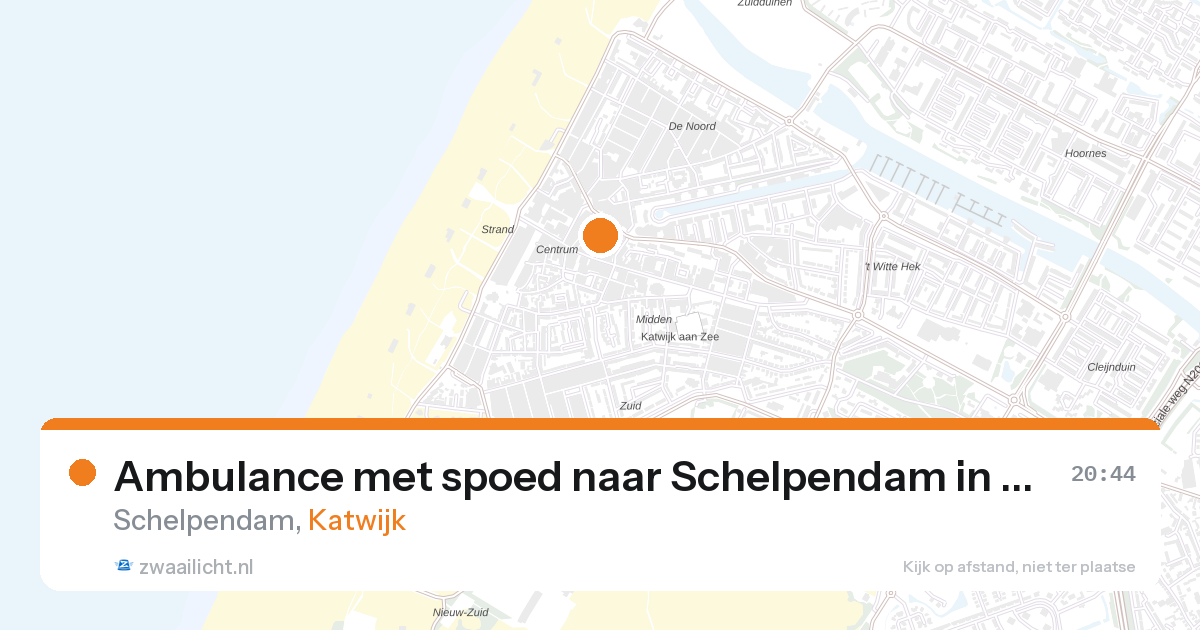 Ambulance met spoed naar Schelpendam in Katwijk — 4 apr 2026