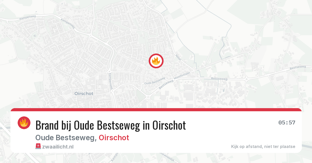 Brand bij Oude Bestseweg in Oirschot — 28 jun 2026