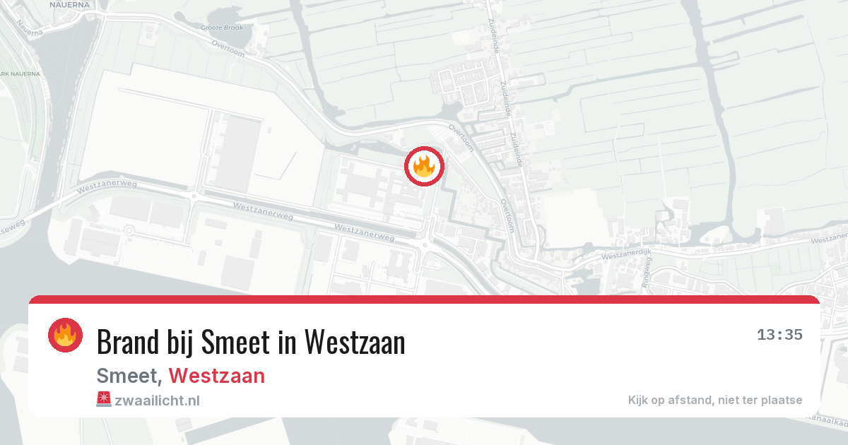 Brand bij Smeet in Westzaan — 31 mrt 2026
