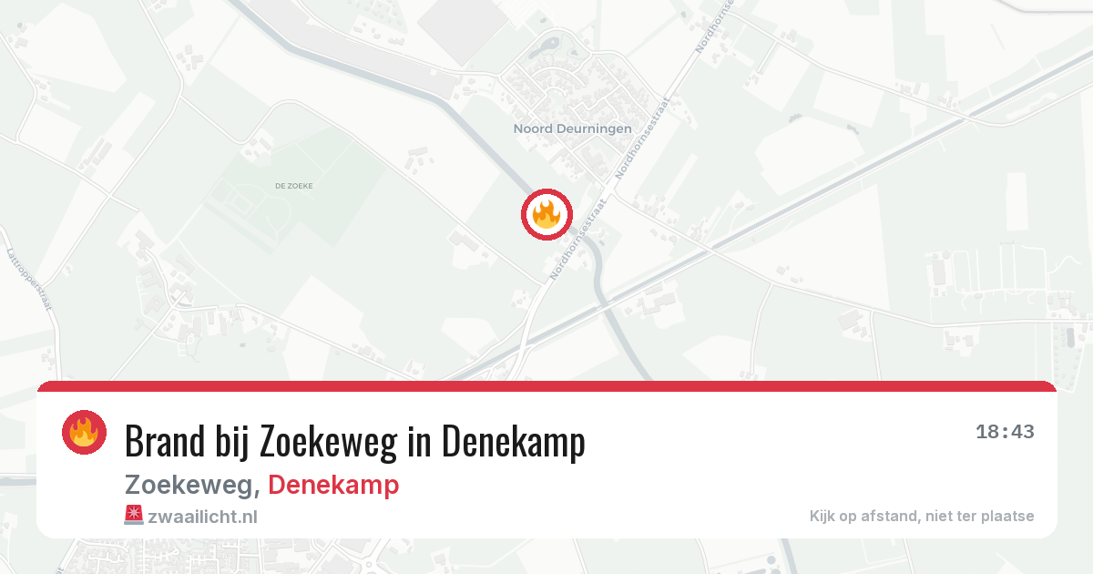 Brand bij Zoekeweg in Denekamp — 2 jun 2026