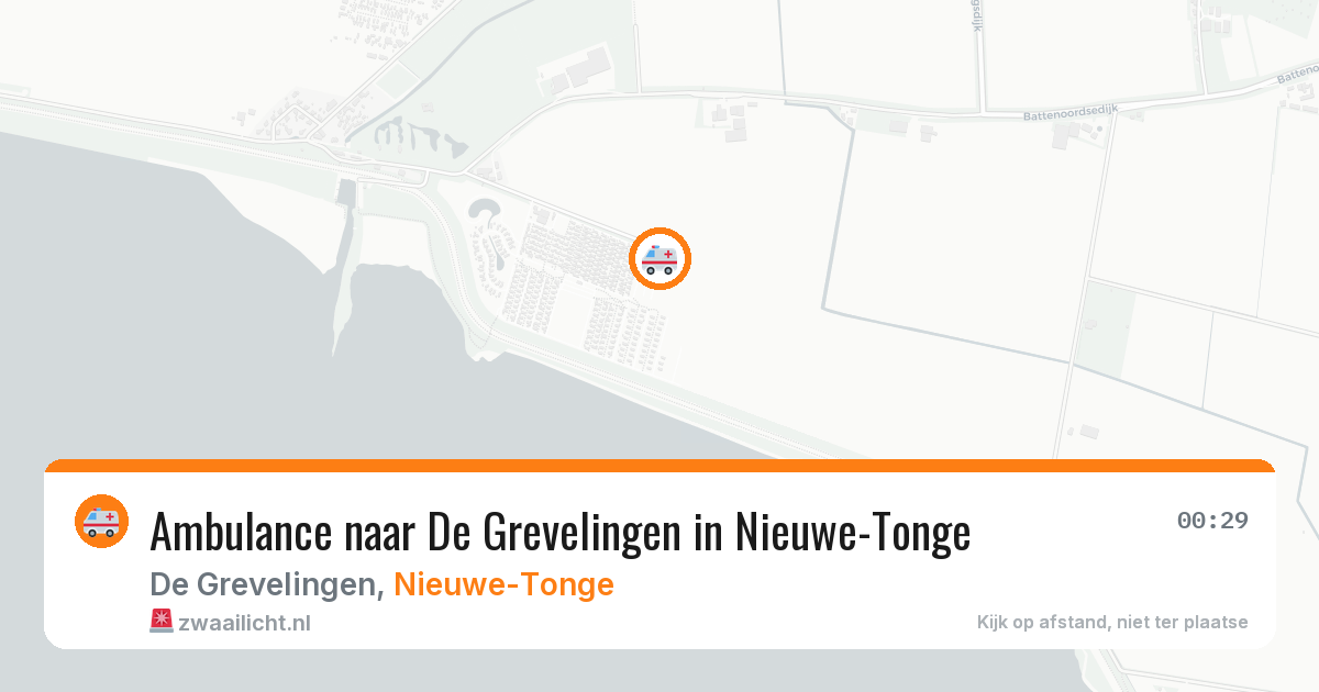 Ambulance naar De Grevelingen in Nieuwe-Tonge — 27 mei 2026