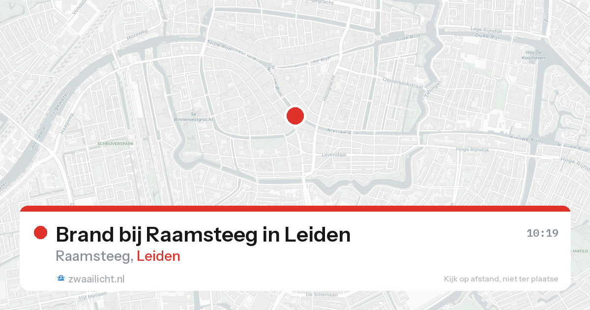 Brand bij Raamsteeg in Leiden — 8 mei 2026