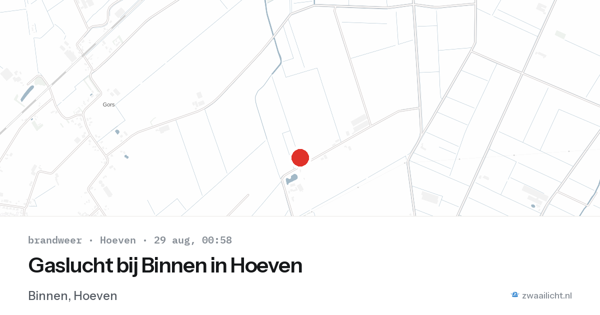 Gaslucht bij Binnen in Hoeven — 28 aug 2026