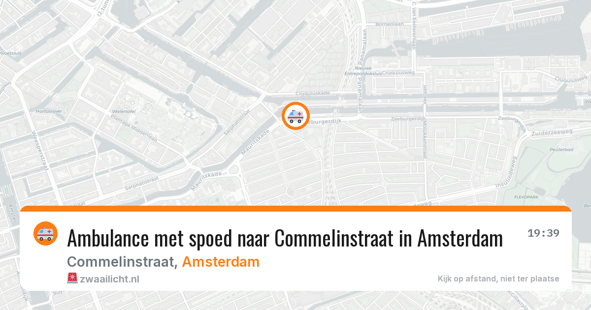 Ambulance met spoed naar Commelinstraat in Amsterdam — 8 feb 2026