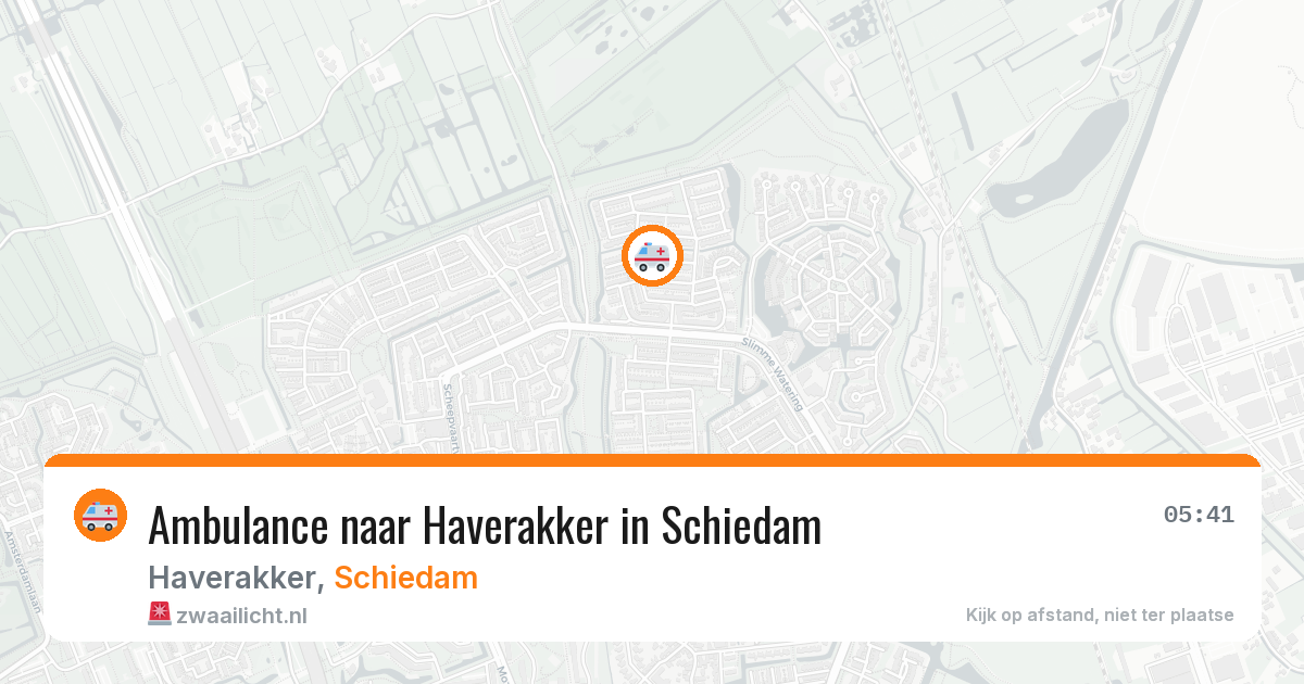 Ambulance naar Haverakker in Schiedam — 16 jul 2026