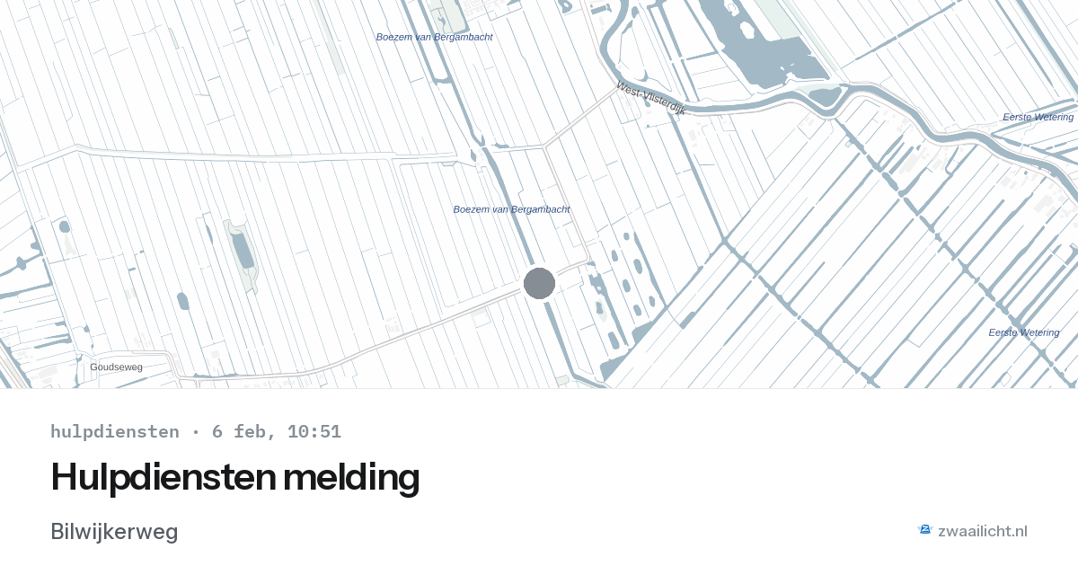 Hulpdiensten melding — 6 feb 2026