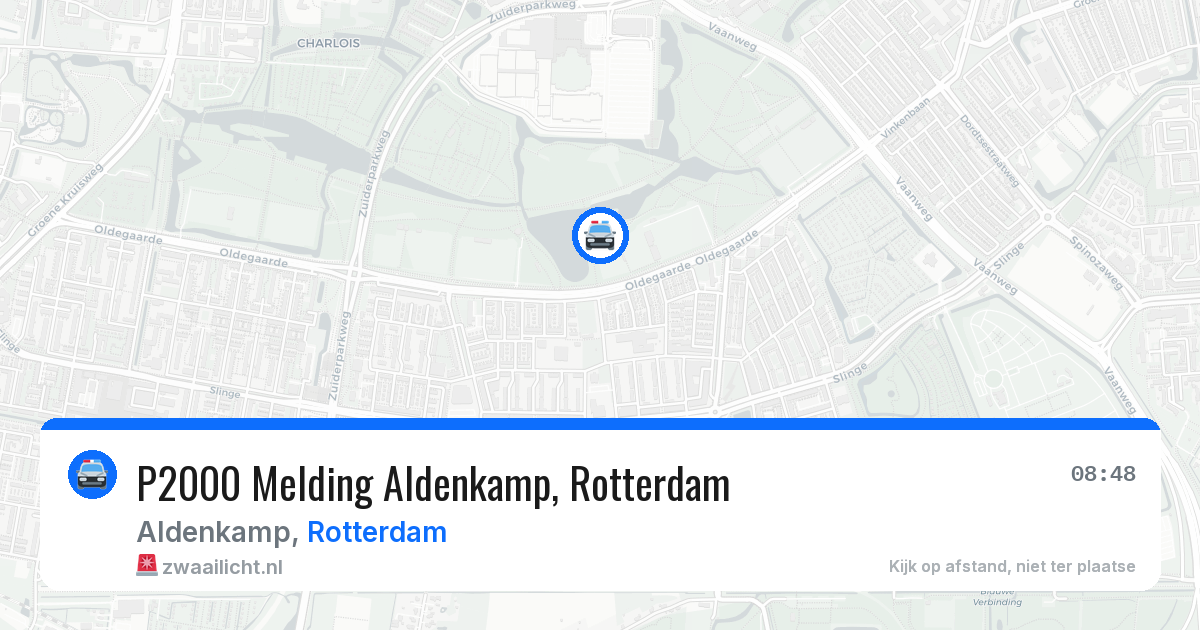 P2000 Melding Aldenkamp, Rotterdam — 14 jul 2026