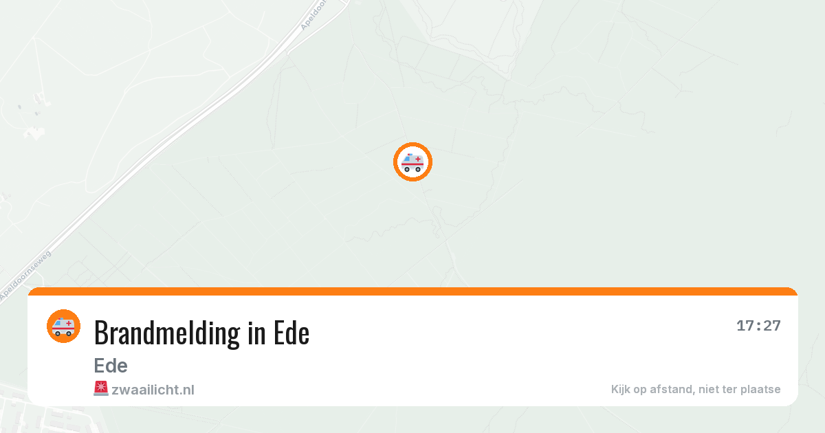 Brandmelding in Ede — 10 aug 2026