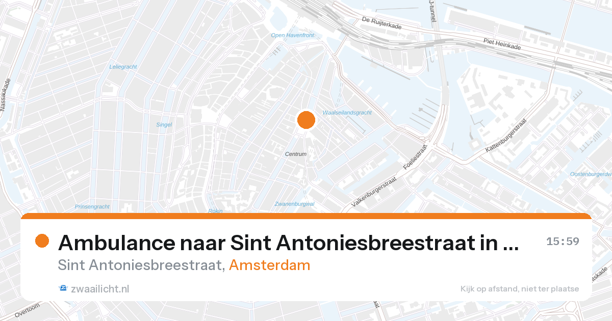 Ambulance naar Sint Antoniesbreestraat in Amsterdam — 28 aug 2026