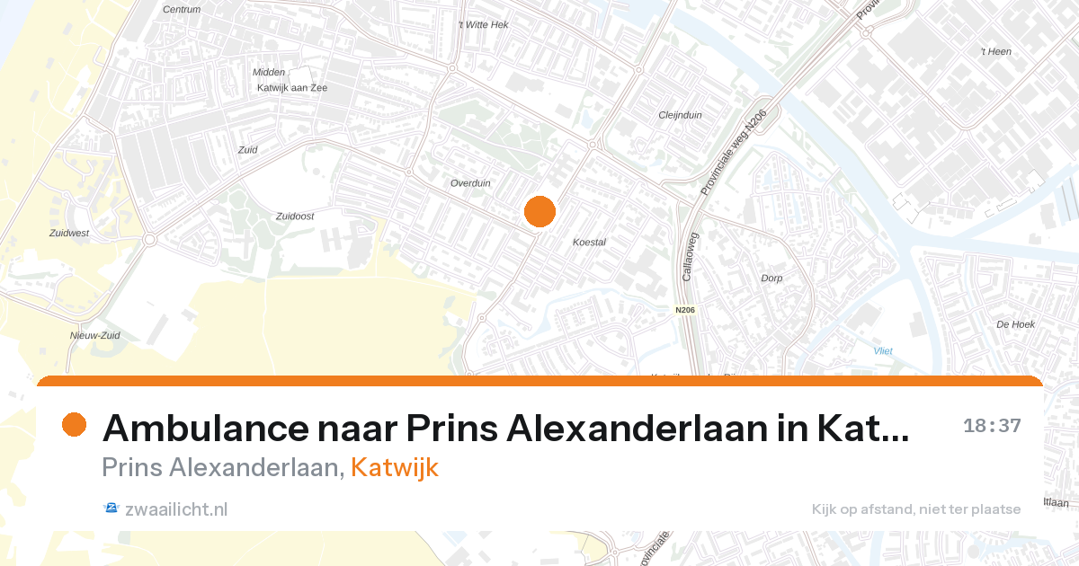 Ambulance naar Prins Alexanderlaan in Katwijk — 4 jun 2026