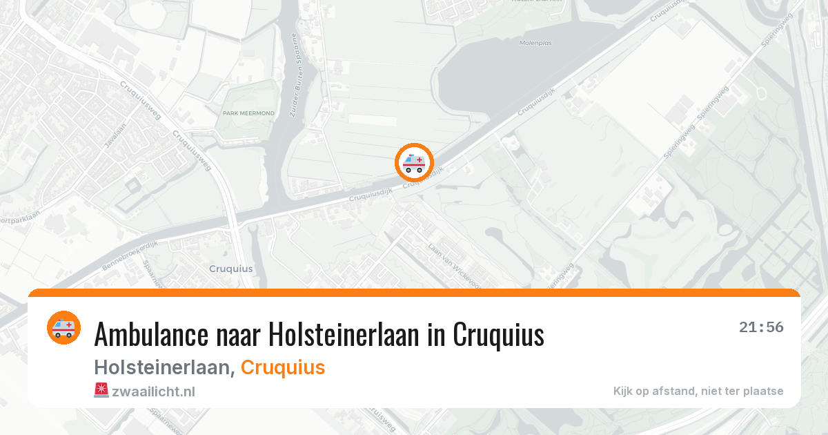 Ambulance naar Holsteinerlaan in Cruquius — 6 jul 2026
