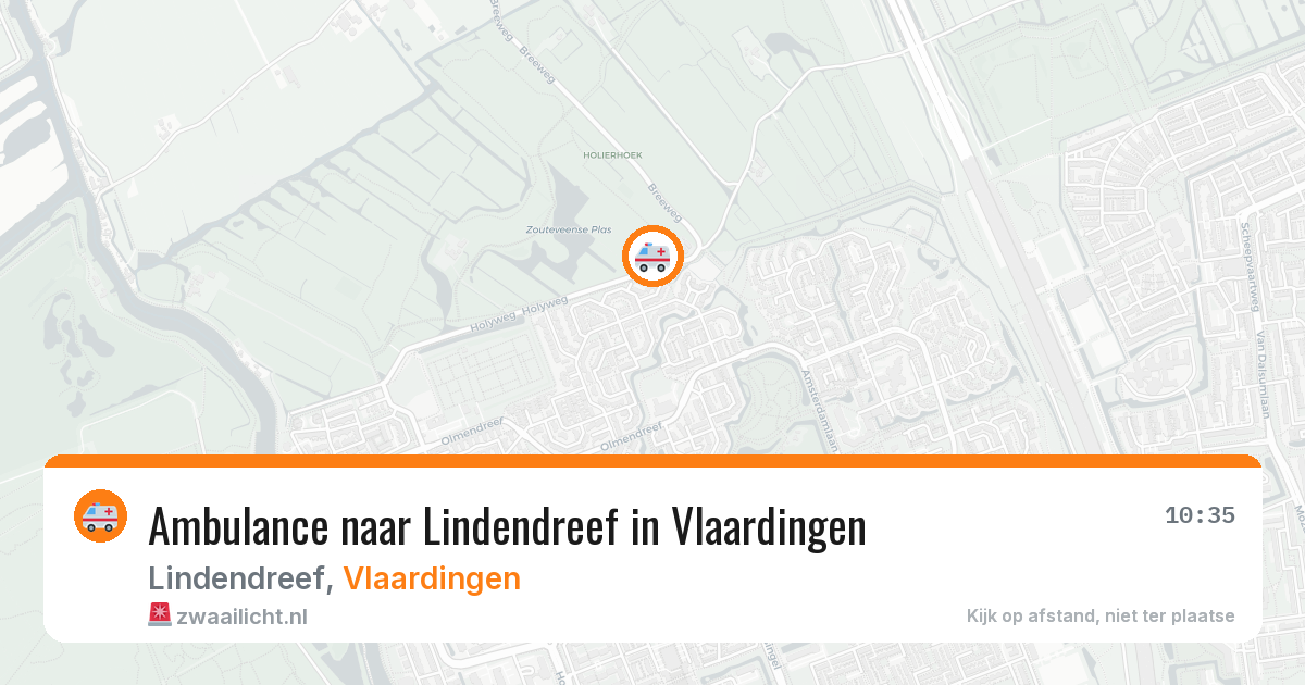 Ambulance naar Lindendreef in Vlaardingen — 6 jul 2026