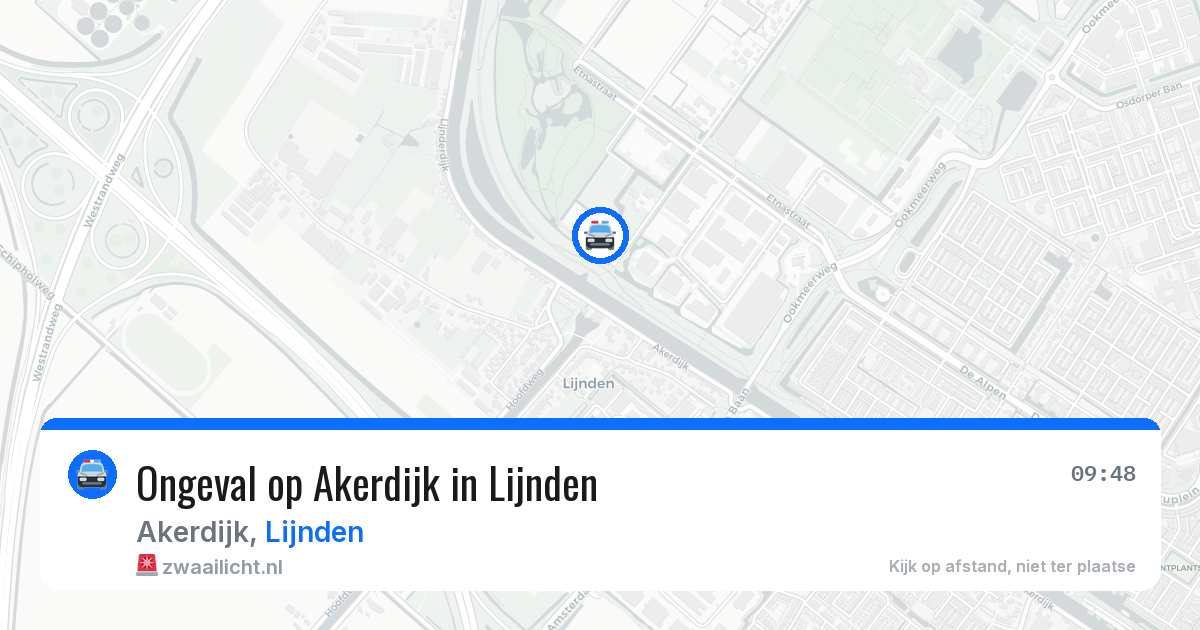 Ongeval op Akerdijk in Lijnden — 1 apr 2026